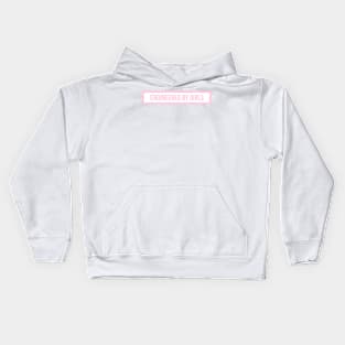 engineered by girls pink Kids Hoodie